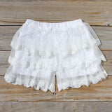 Lace Bloomers in White: Alternate View #1