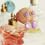 Raining Violets Earrings: Alternate View #1