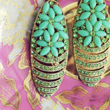 Moonwind Earrings in Mint: Alternate View #2