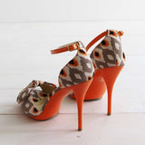 Twisted Vines Ikat Heels: Alternate View #3