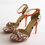 Twisted Vines Ikat Heels: Alternate View #1