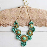 Bohemian Romance Necklace in Mint: Alternate View #1