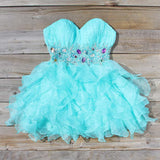 Spool Couture Mint & Chiffon Dress: Alternate View #1