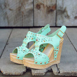 Dewmist Wedge Sandals: Alternate View #1