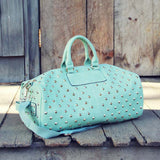 Studded Mint Duffle: Alternate View #1