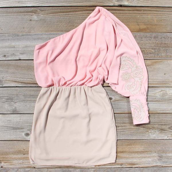 Captivated Asymmetrical Dress in Pink: Featured Product Image