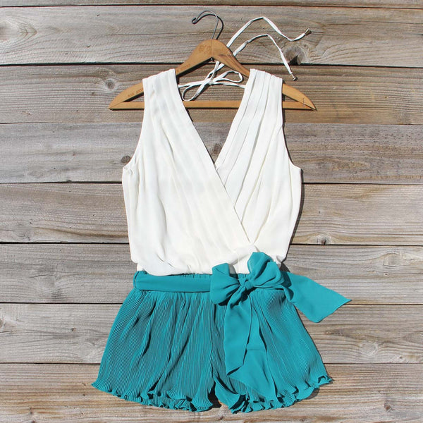 Pintucks & Chiffon Romper: Featured Product Image