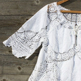 Vintage 70's Lace Embroidered Tunic: Alternate View #2