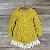 Spun Straw Lace Sweater: Alternate View #1