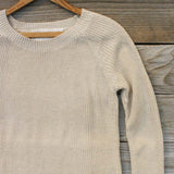 Skyline Lace Sweater in Sand: Alternate View #2