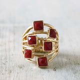 Glinted Ring in Red: Alternate View #1