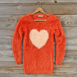 Kismet Cozy Sweater in Rust: Alternate View #1