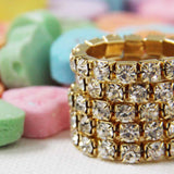 Glittering Stacks Ring in Rhinestone: Alternate View #2