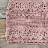 Tucked Lace Dress in Sand: Alternate View #2