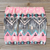 Back Trail Skirt in Pink: Alternate View #3