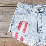 Born Wild Distressed Shorts: Alternate View #2