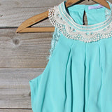 Cherished Beaded Dress in Turquoise: Alternate View #2