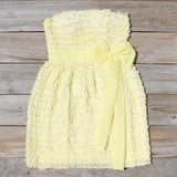 Chiffon Tart Dress in Lemon: Alternate View #1