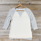 Cozy Camp Tee in Gray: Alternate View #1