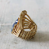 Glinted Ring in Blue: Alternate View #2