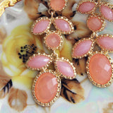 Just Peachy Earrings: Alternate View #2