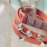 Moon Rise Bracelet in Peach: Alternate View #2