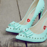 Mint & Studs Heels: Alternate View #2