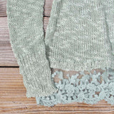 North Forest Knit Thermal in Sage: Alternate View #3