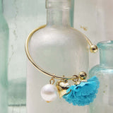 Peach Blossom Bracelet in Turquoise: Alternate View #1