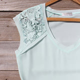 Sea Foam Lace Dress: Alternate View #2