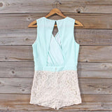 Sea Crystal Romper in Mint: Alternate View #4