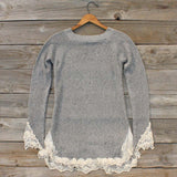 Skyline Lace Sweater in Ash: Alternate View #4