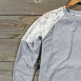 Soft Loop Lace Sweatshirt: Alternate View #2