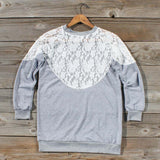 Soft Loop Lace Sweatshirt: Alternate View #3