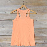 Spool Basics Ruffle Tank in Peach: Alternate View #4