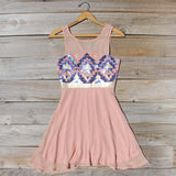 Stone Spell Beaded Dress in Dusty Pink: Alternate View #1