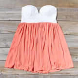 Sweetheart & Mint Dress in Peach: Alternate View #1