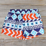 The Billy Native Shorts in Blue: Alternate View #1