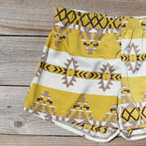 The Billy Native Shorts in Mustard: Alternate View #2