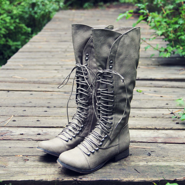 Upper County Boots in Taupe: Featured Product Image