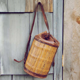Vintage Leather Bucket Tote: Alternate View #3