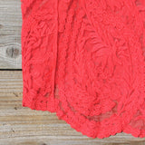 Summer Snow Lace Tank in Watermelon: Alternate View #3