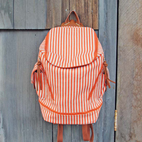 Striped Traveler Backpack