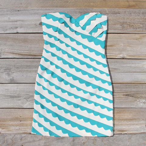 Strawberry Fields Dress in Teal