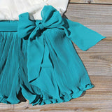Pintucks & Chiffon Romper: Alternate View #2