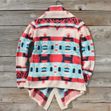 Big Sky Knit Sweater in Turquoise: Alternate View #2