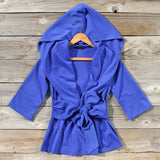 Flyaway Hoodie in Blue: Alternate View #1