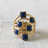 Glinted Ring in Blue: Alternate View #1