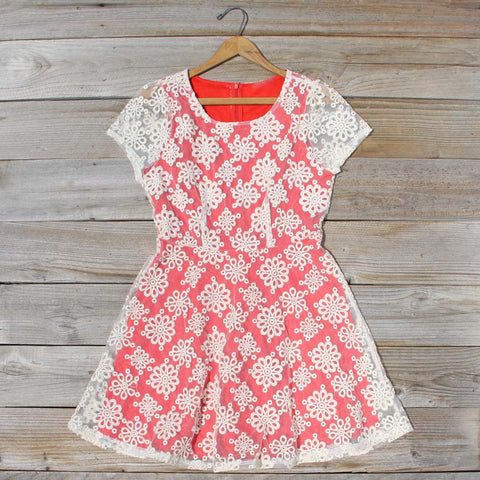 Aisle & Lace Dress in Geranium