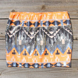Back Trail Skirt in Orange: Alternate View #1